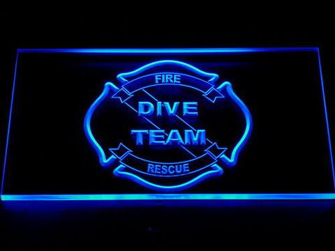 Fire Rescue Dive Team LED Neon Sign